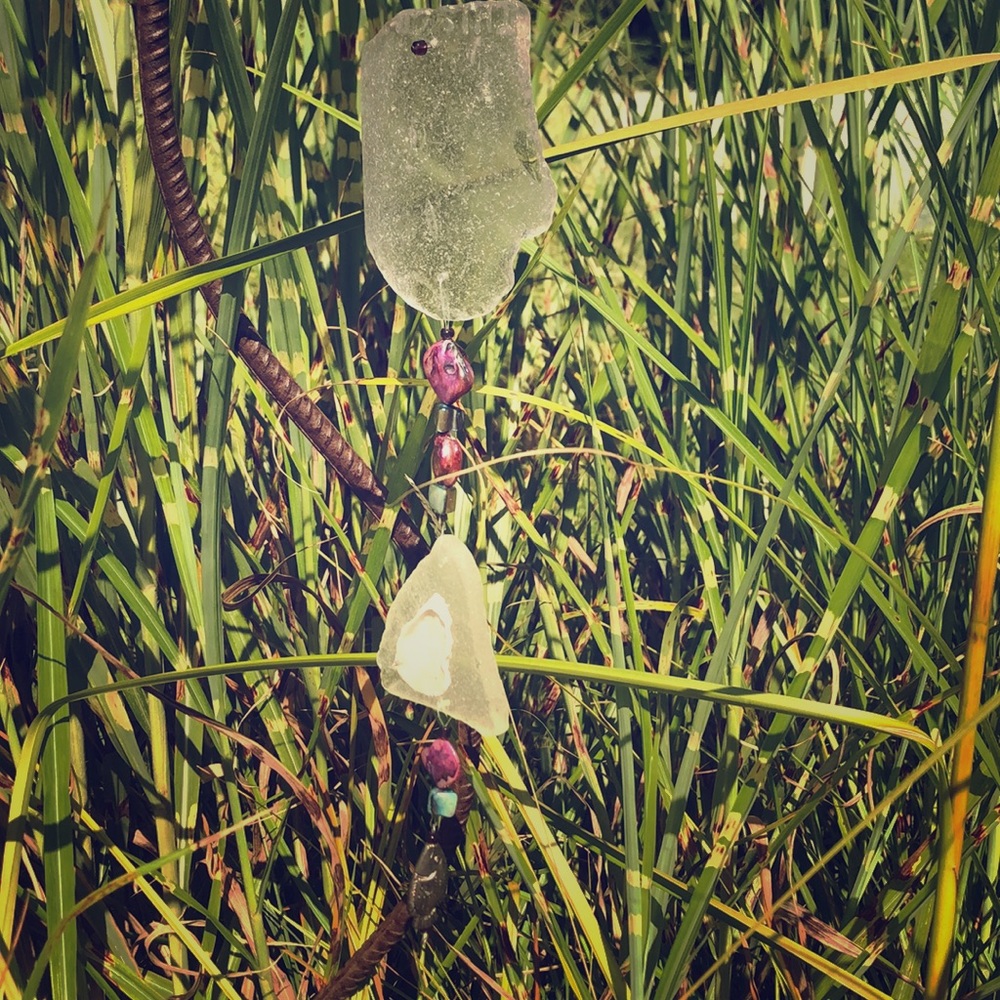 Beautiful🌞handmade Seaglass Suncatcher Fish 🐟